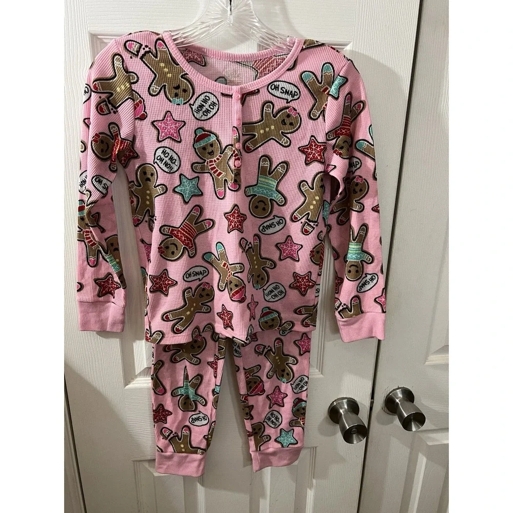 Justice Gingerbread Pajama‎ Set Holiday Size 8 NWOT
